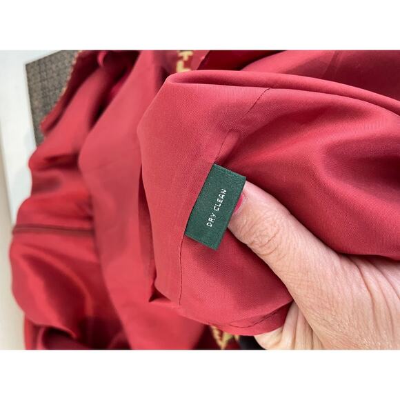 Lauren Ralph Lauren Western Silk Sundress Red Boho Print Sleeveless Womens 12P - Picture 11 of 14